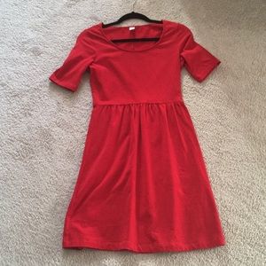 Red Old Navy dress
